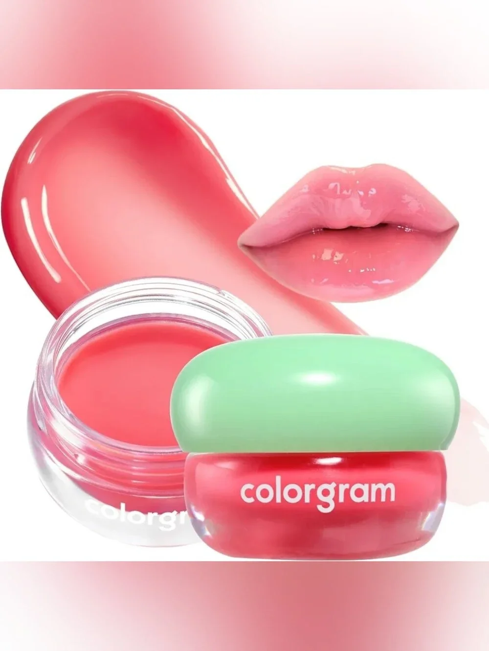 COLORGRAM Tintin Dory 03 Peach Jam, Pudding Pot Lip Blush, Tinted Lip Jam
